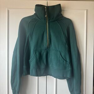 lululemon scuba oversized funnel neck half zip hoodie